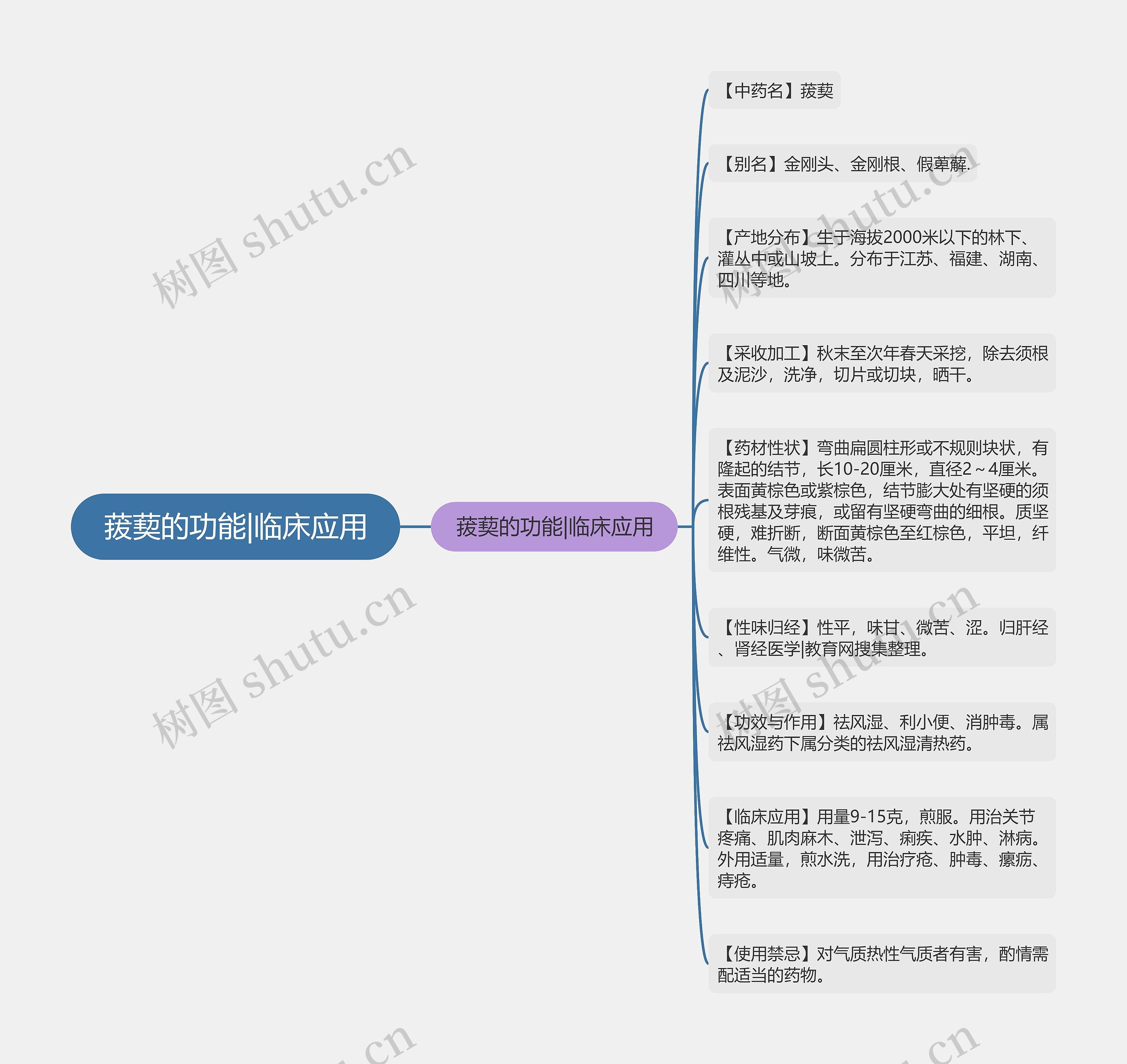 菝葜的功能|临床应用