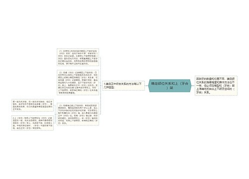 确定颌位关系和上（牙合）架