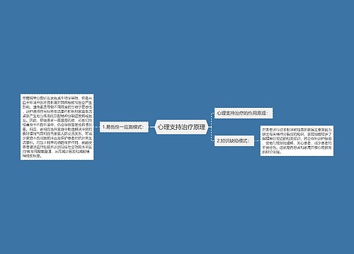 心理支持治疗原理