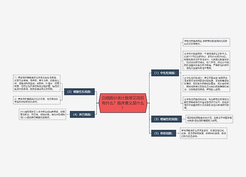 白细胞分类计数常见项目有什么？临床意义是什么？