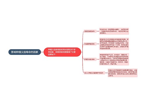 影响种植义齿寿命的因素