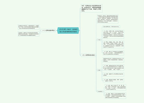 《针灸学》考点：经络的定义和经络系统的组成