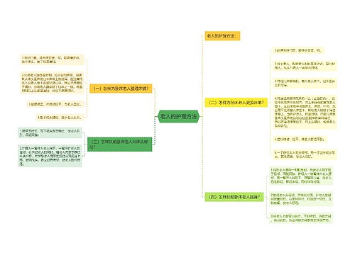老人的护理方法