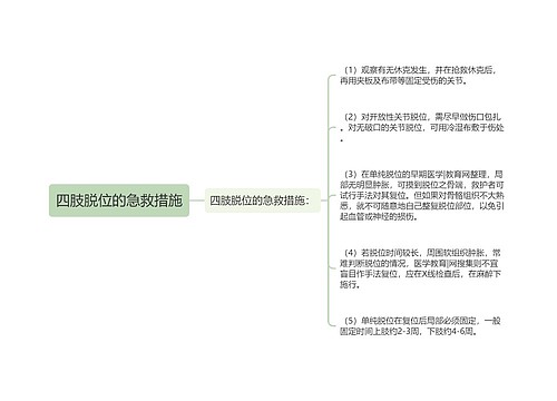 四肢脱位的急救措施