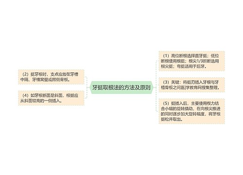 牙挺取根法的方法及原则