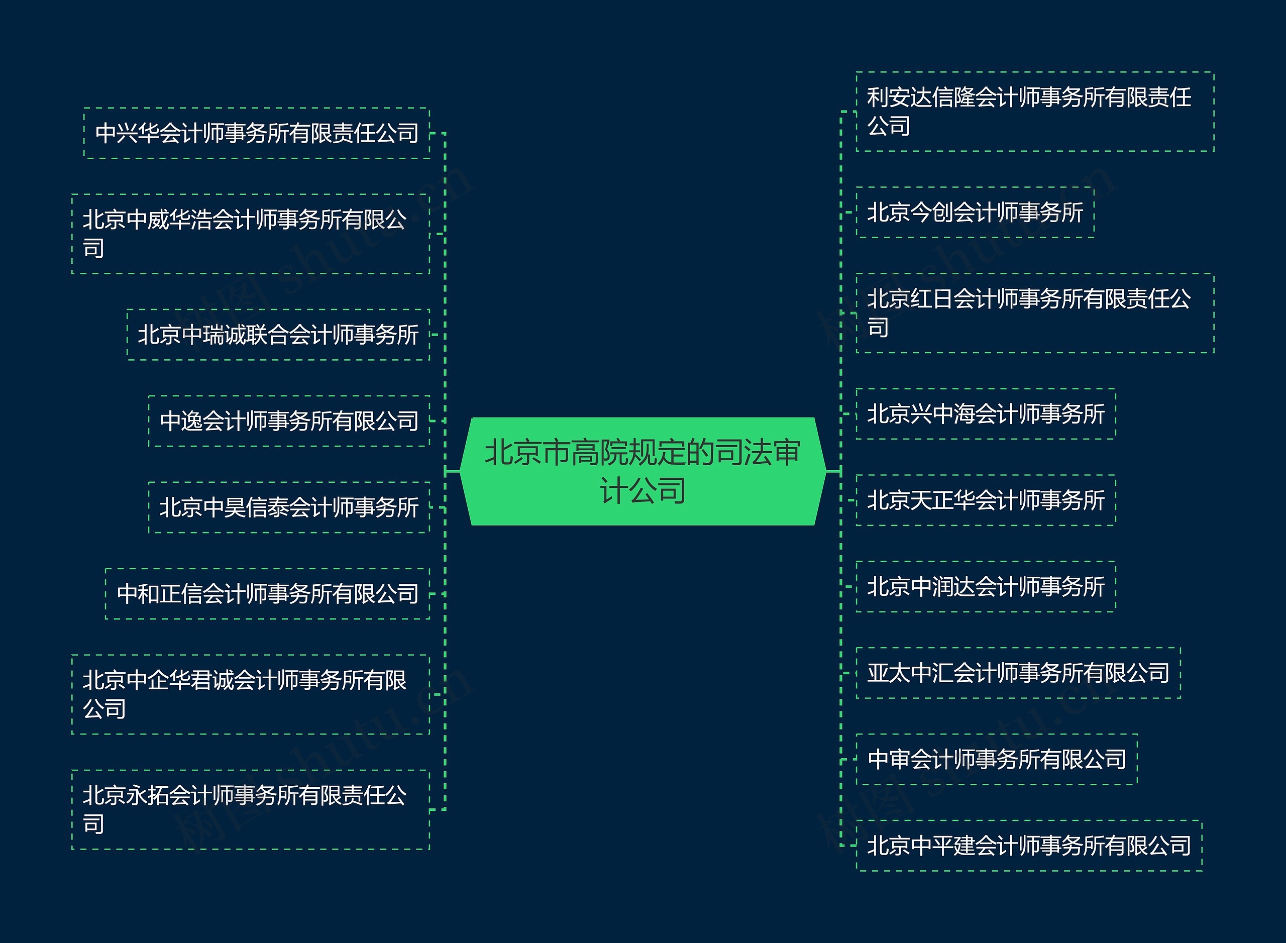 北京市高院规定的司法审计公司