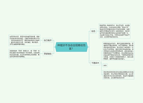 种植牙不当会出现哪些危害？