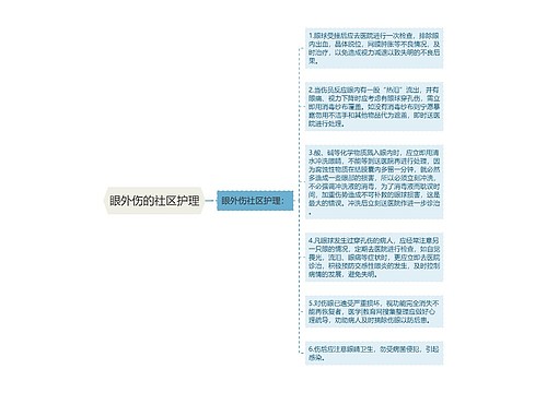 眼外伤的社区护理