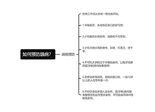 如何预防龋病？