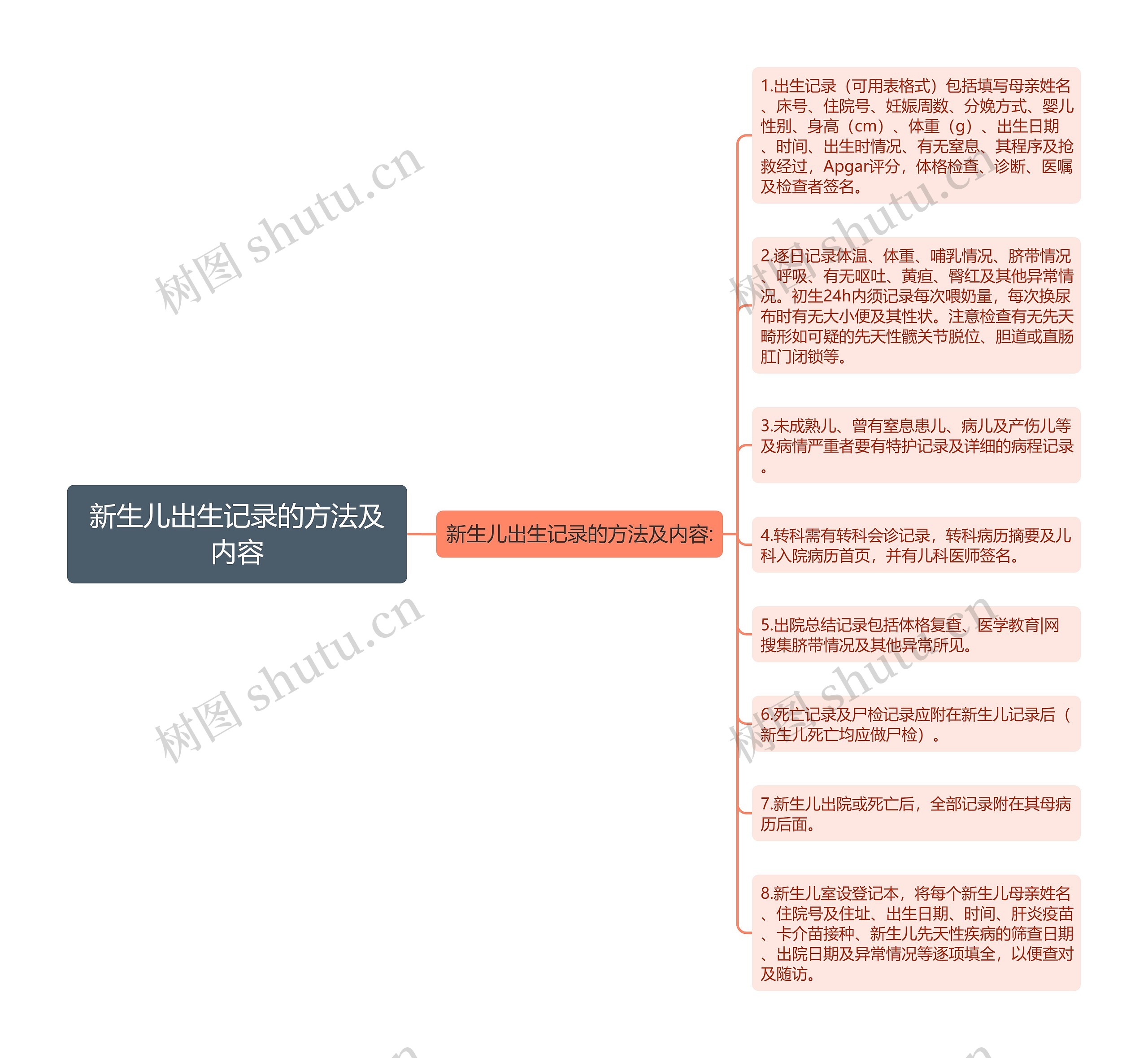 新生儿出生记录的方法及内容