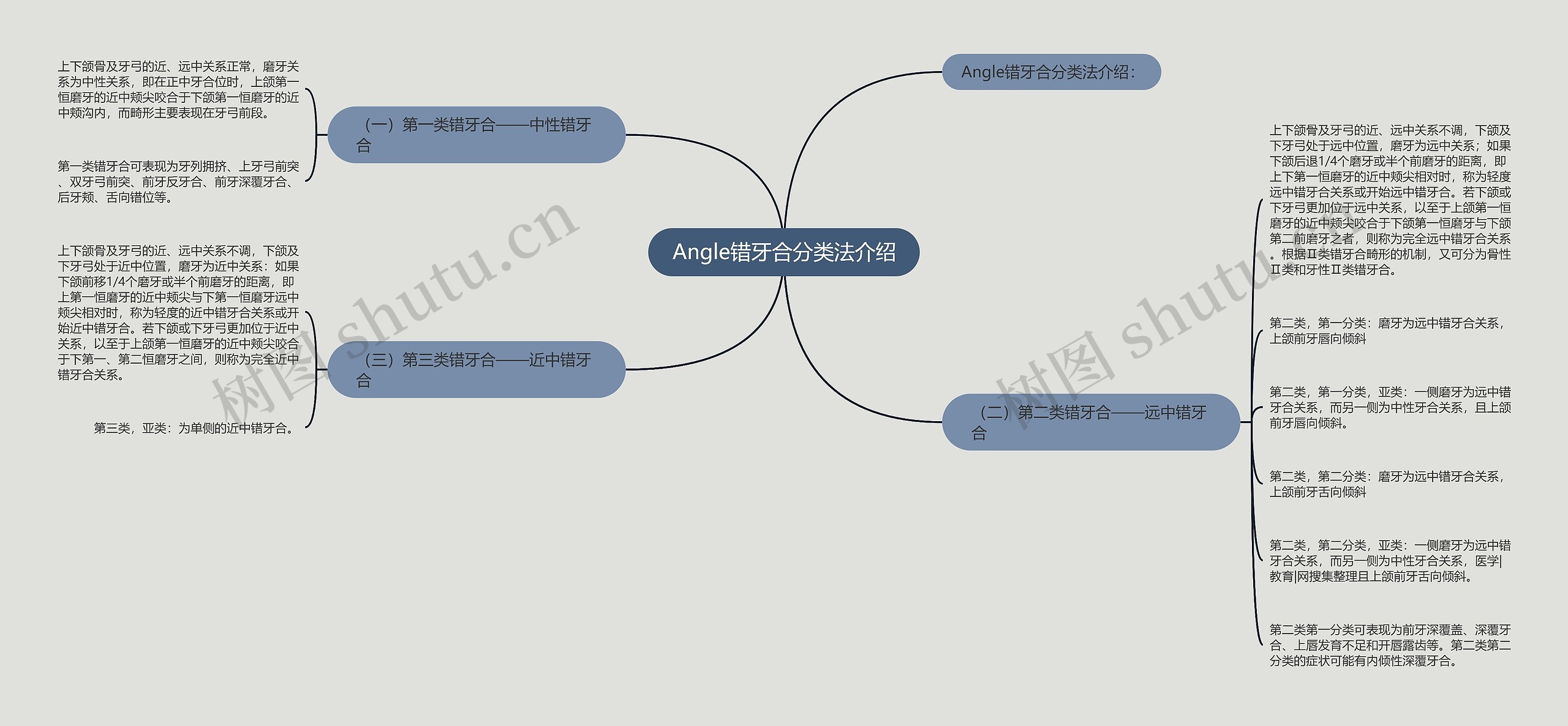 Angle错牙合分类法介绍