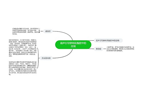 超声引导穿刺在胸腔中的应用