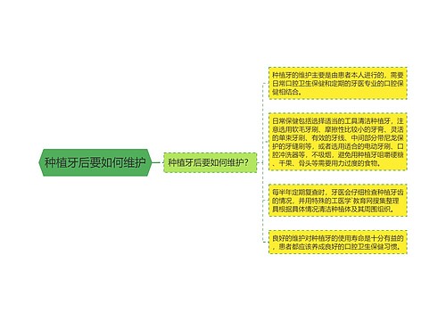 种植牙后要如何维护