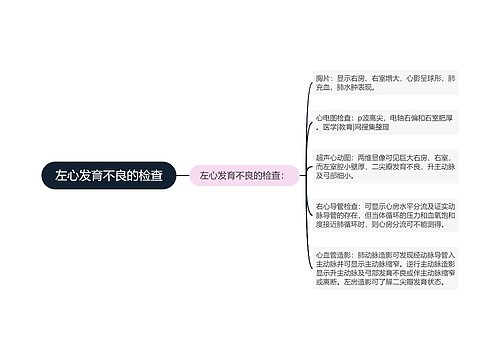 左心发育不良的检查