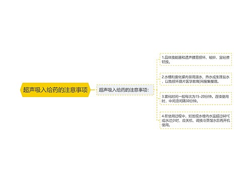 超声吸入给药的注意事项