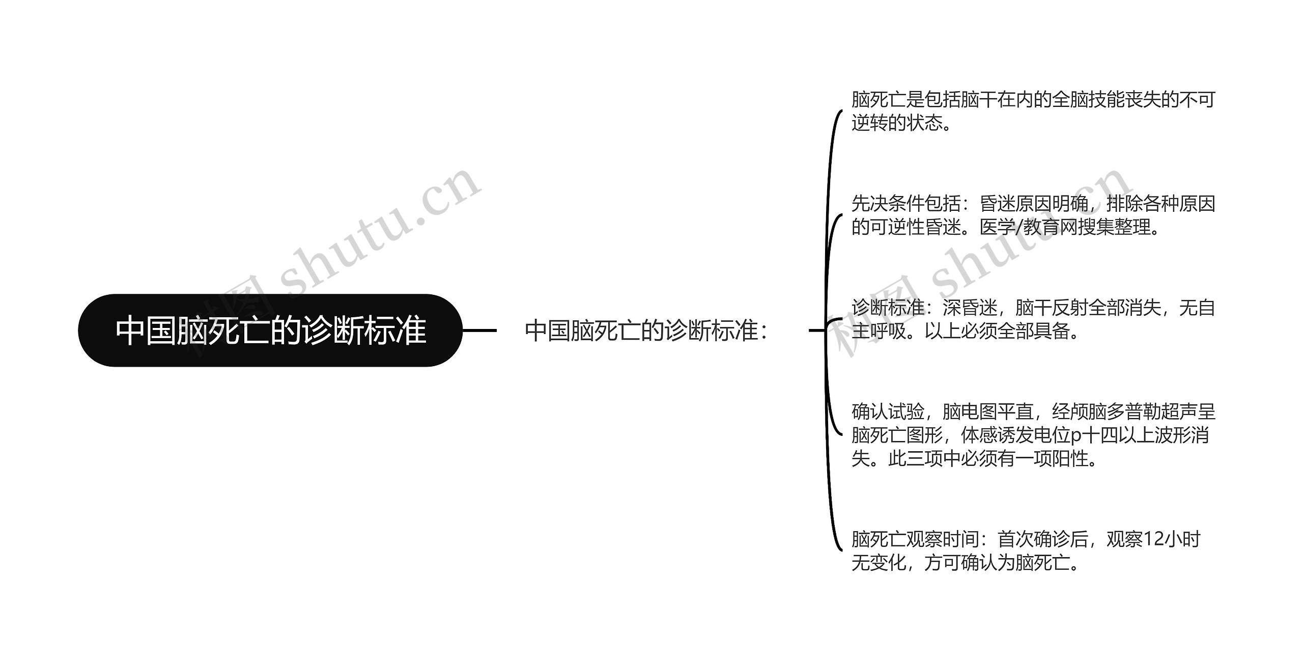 中国脑死亡的诊断标准