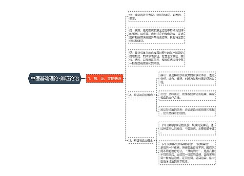 中医基础理论-辨证论治