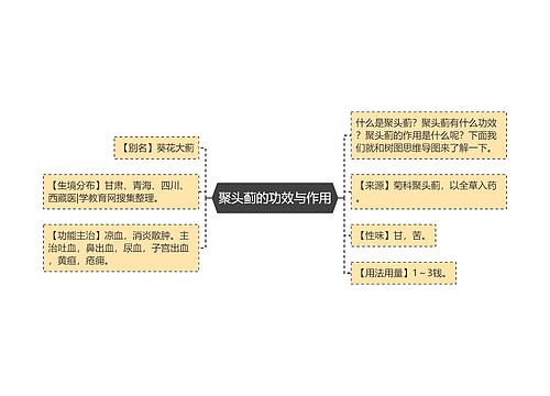 聚头蓟的功效与作用