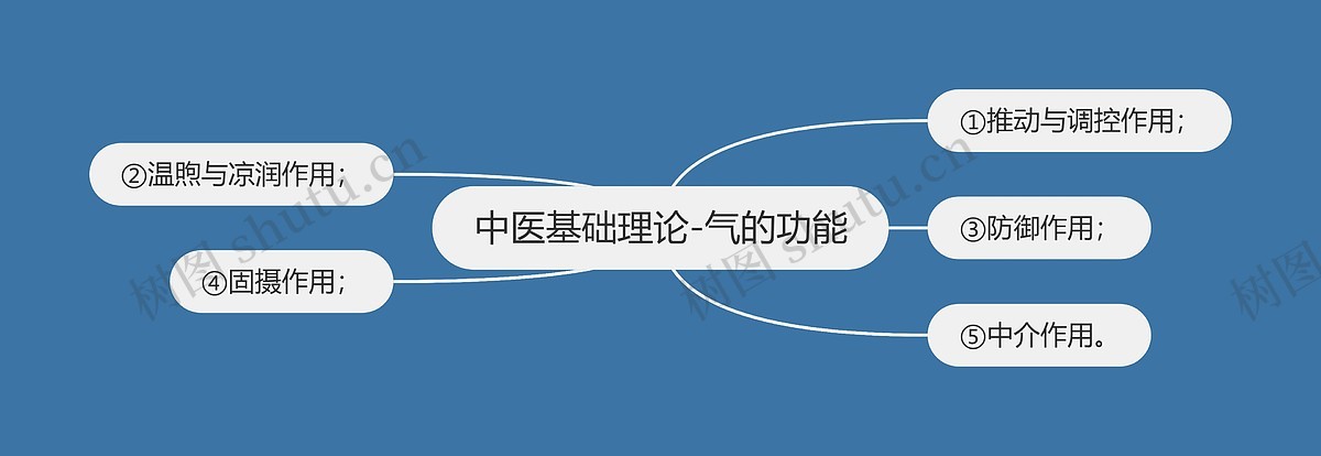 中医基础理论-气的功能思维导图_编号p6779040-TreeMind树图