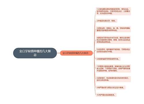 全口牙缺损种植的几大禁忌