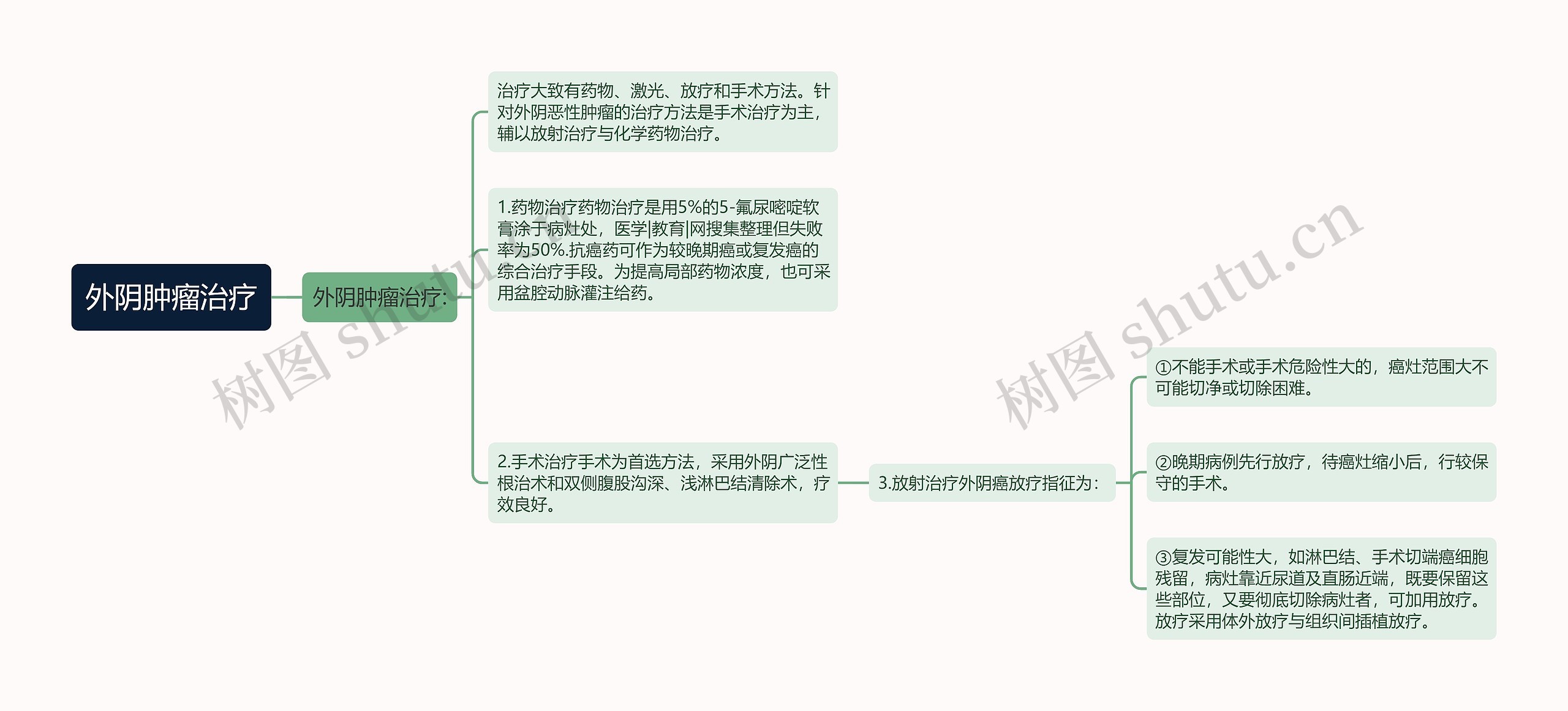 外阴肿瘤治疗思维导图