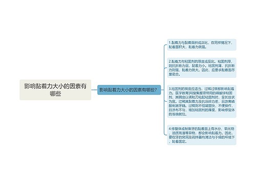 影响黏着力大小的因素有哪些