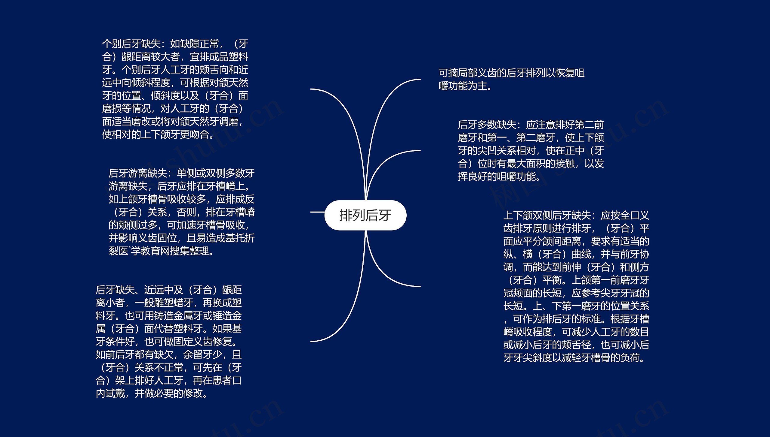 排列后牙
