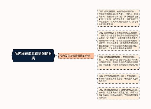 颅内段在血管造影像的分类