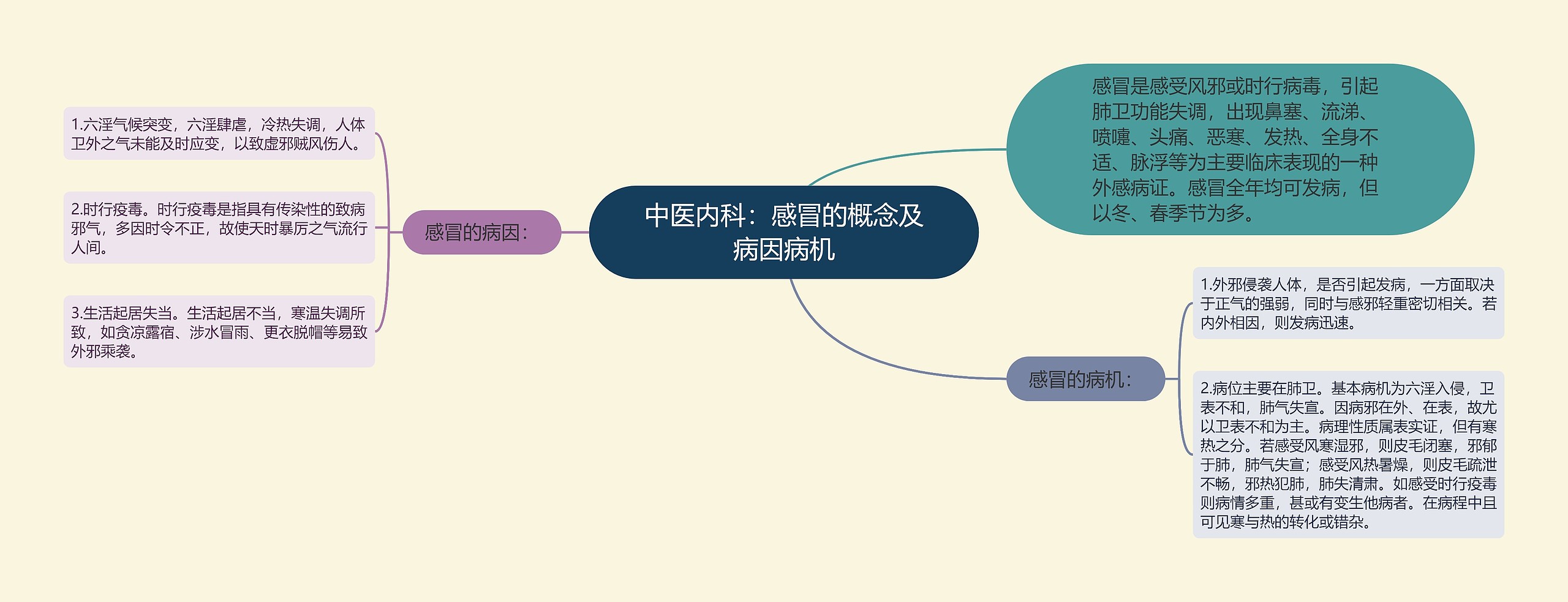 中医内科：感冒的概念及病因病机