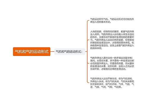 气机和气的运动形式