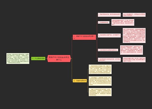 跟房产中介签定金合同注意什么