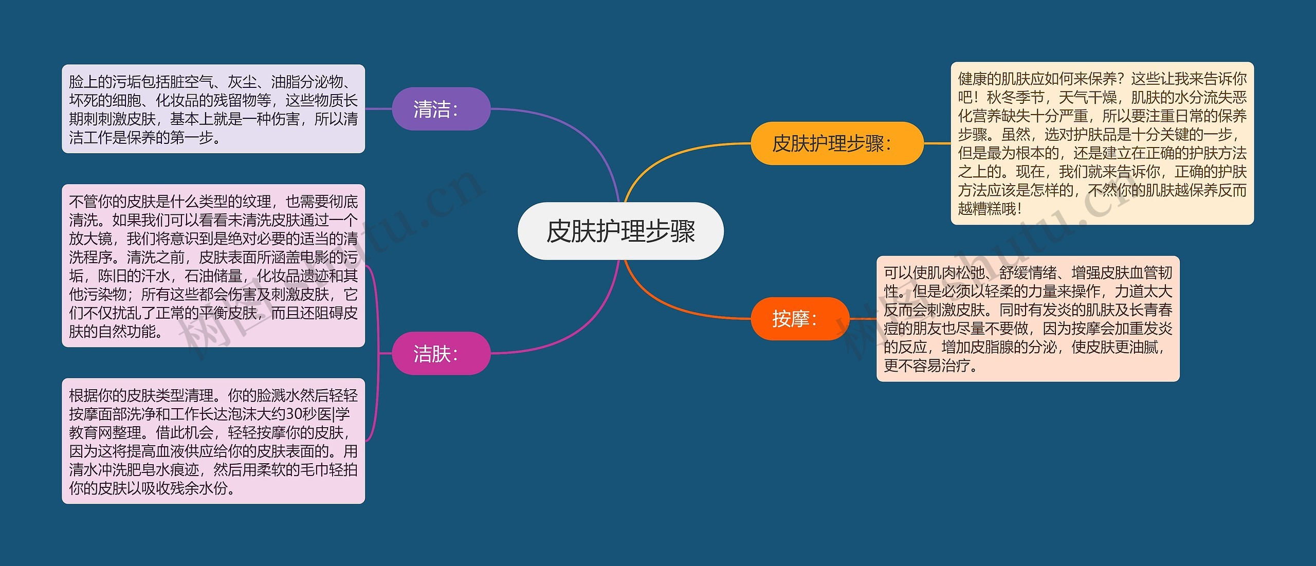 皮肤护理步骤