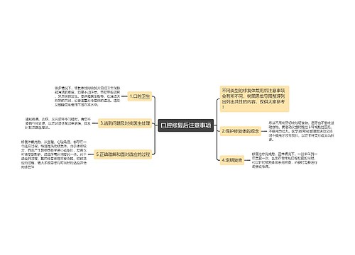 口腔修复后注意事项