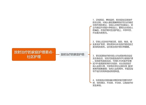 放射治疗的家庭护理要点-社区护理