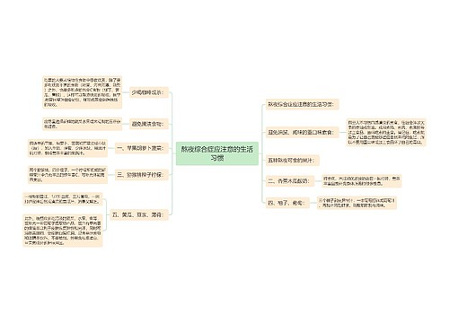 熬夜综合症应注意的生活习惯