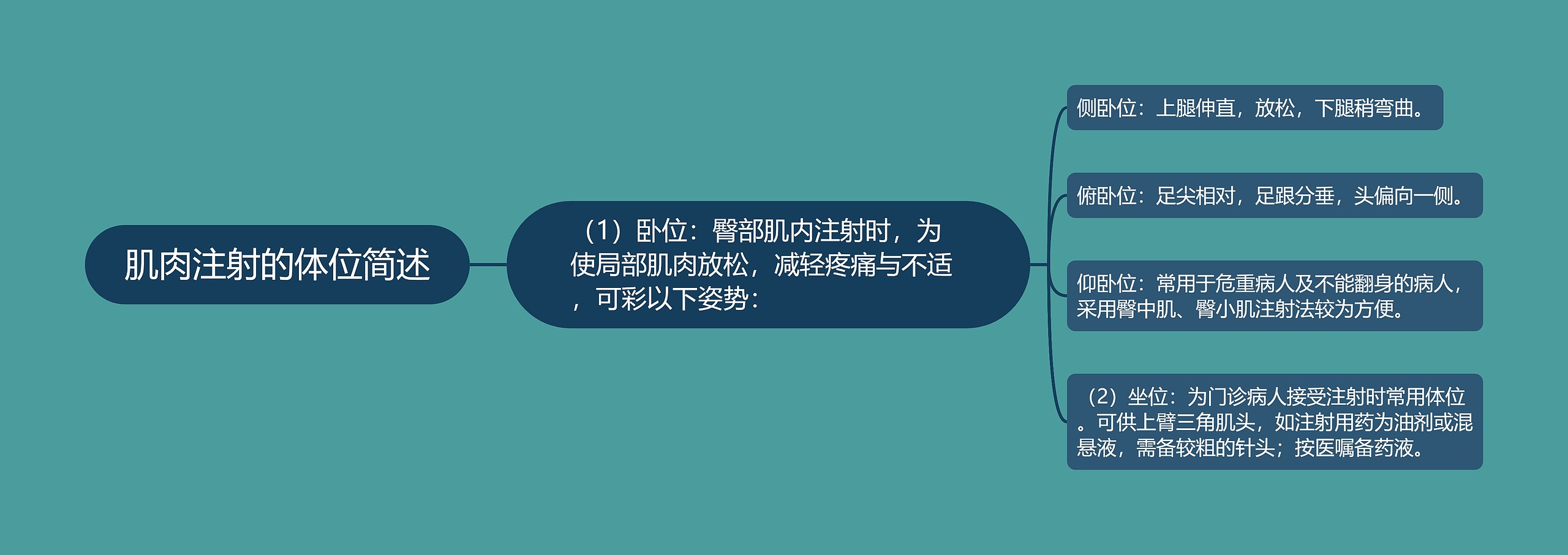 肌肉注射的体位简述 肌肉注射的体位简述