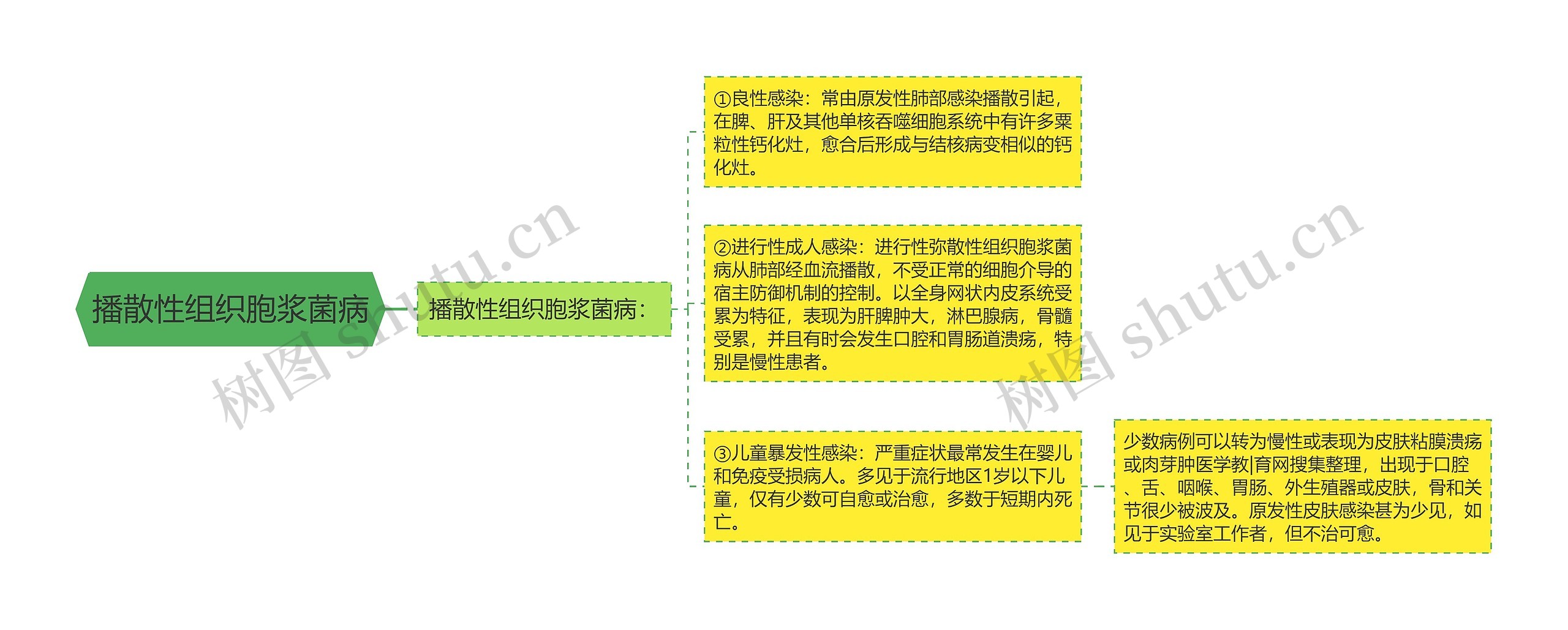 播散性组织胞浆菌病思维导图