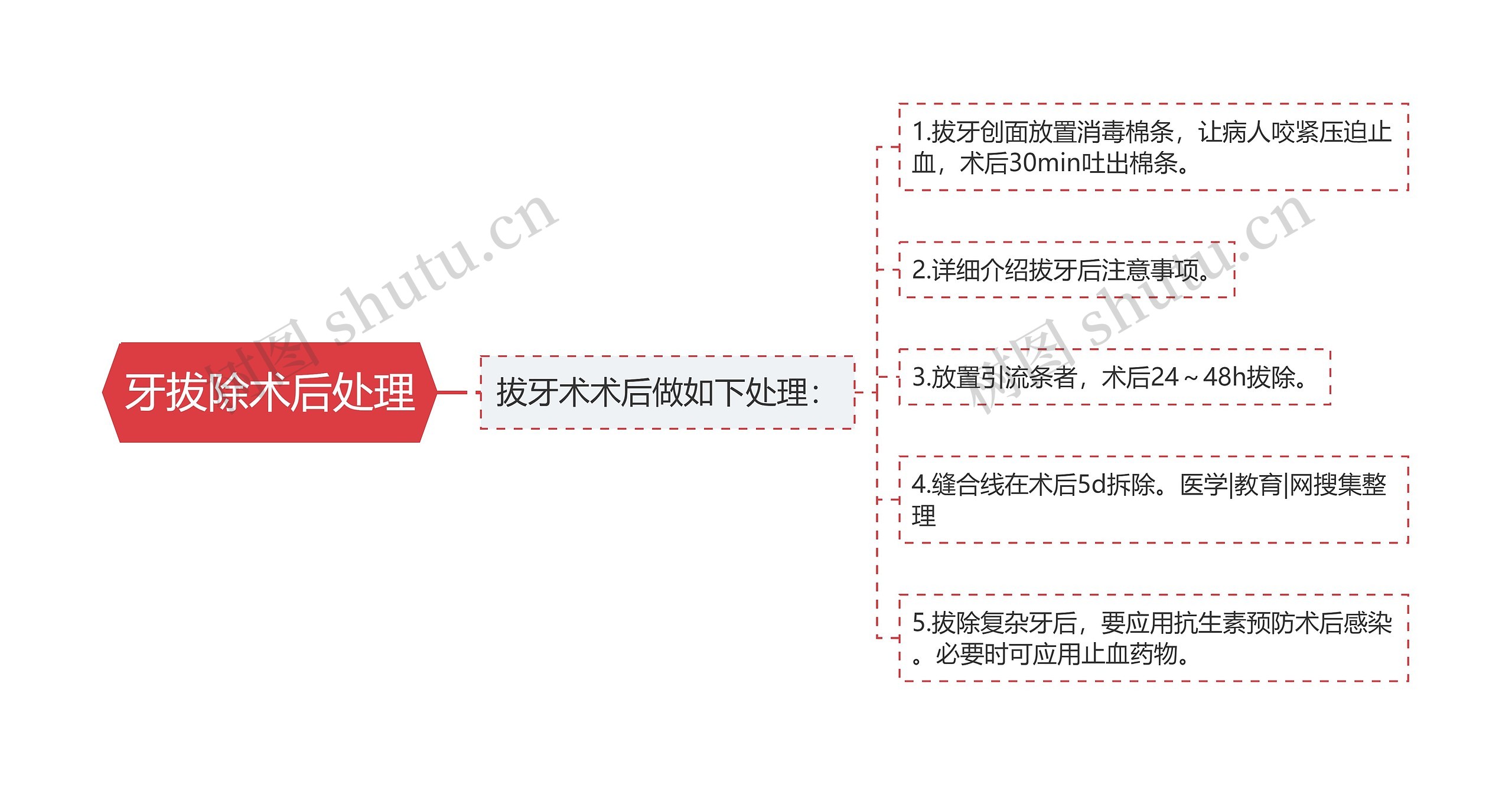 牙拔除术后处理 牙拔除术后处理