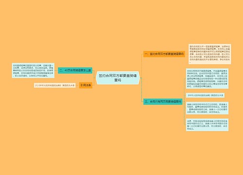 签约合同双方都要盖骑缝章吗