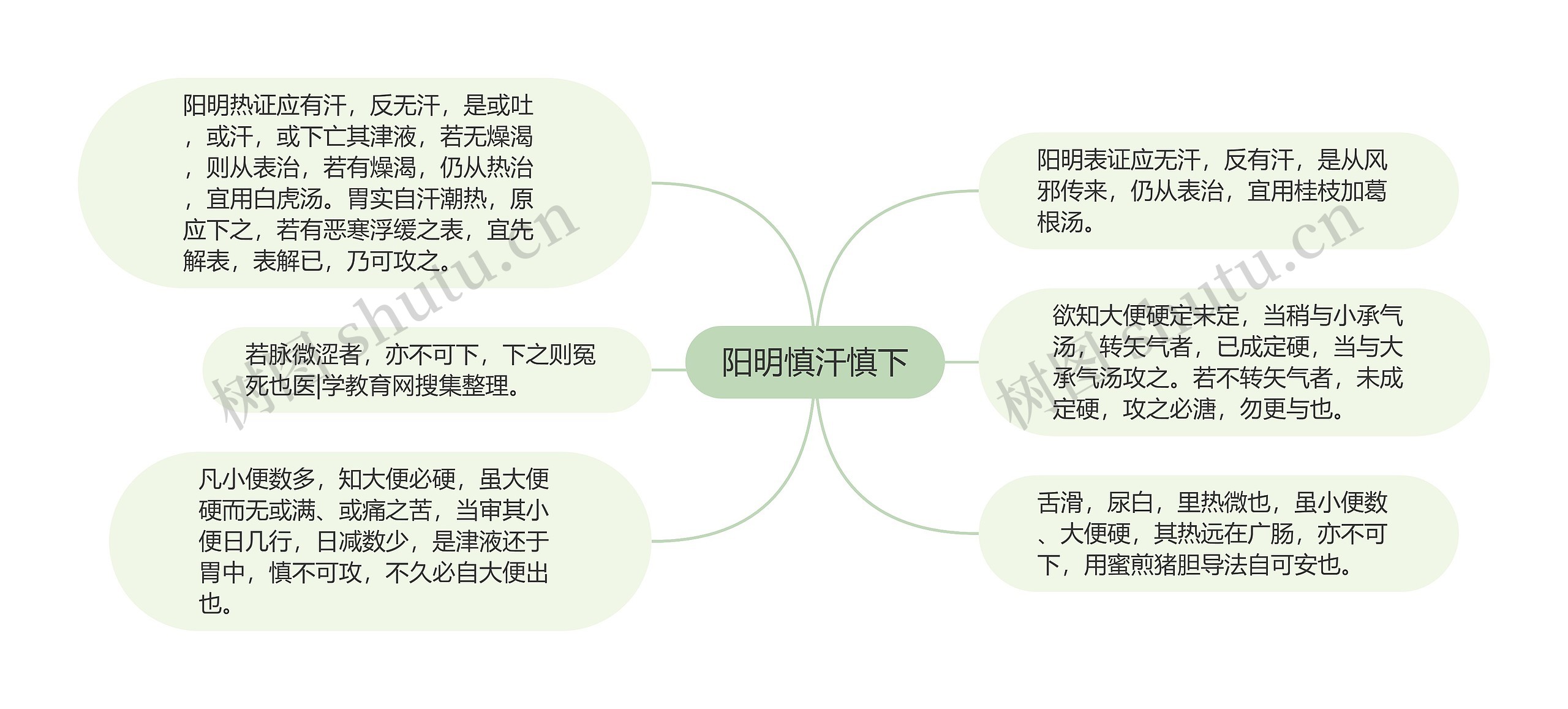 阳明慎汗慎下思维导图