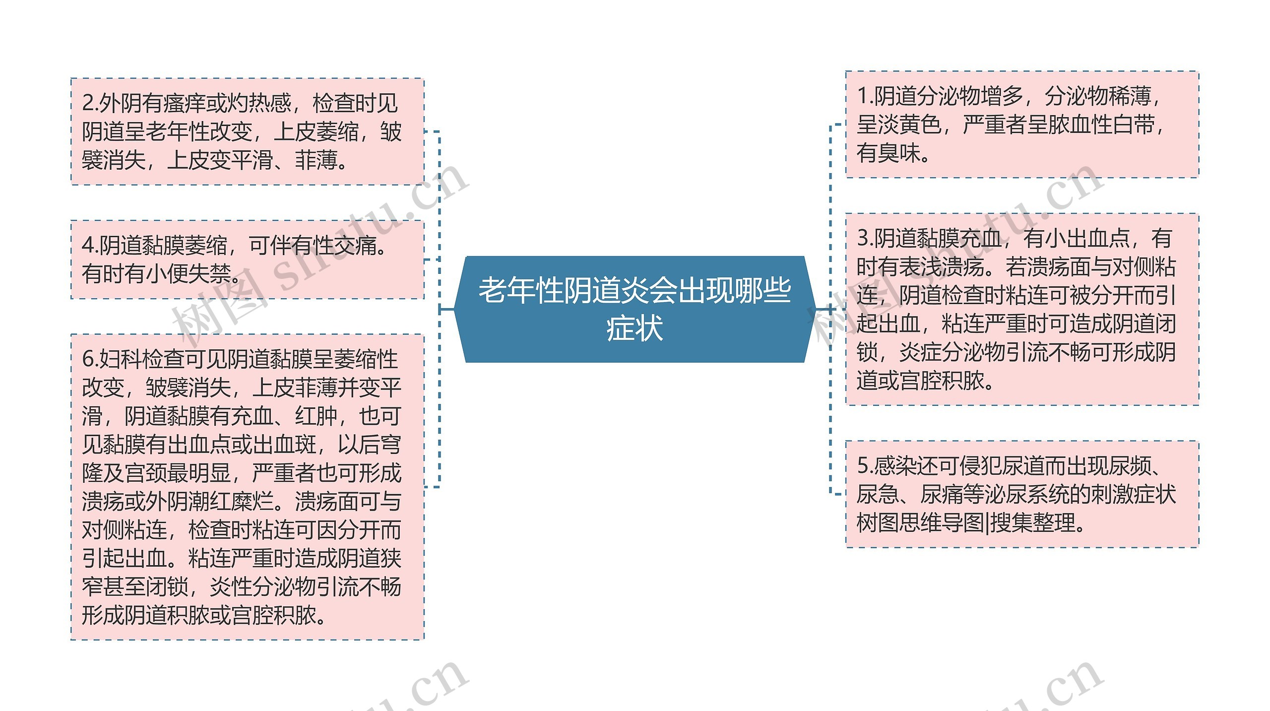 老年性阴道炎会出现哪些症状思维导图