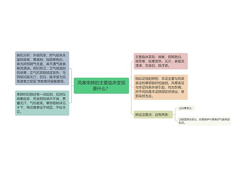 风寒束肺的主要临床变现是什么？