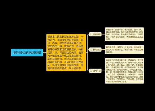 慢性肾炎的病因病机