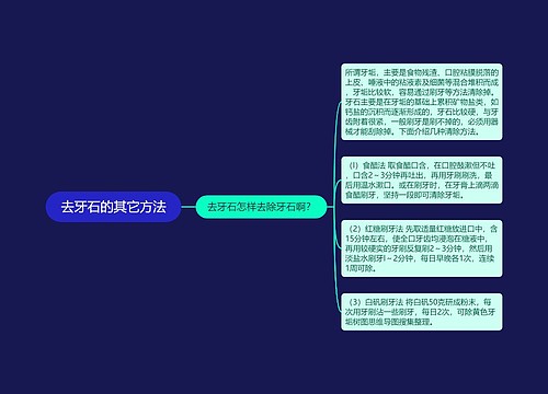 去牙石的其它方法