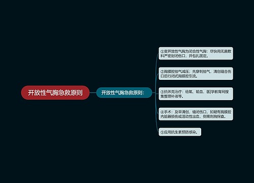 开放性气胸急救原则