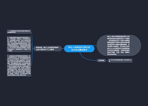 转让人应保证自己转让的技术符合哪些要求