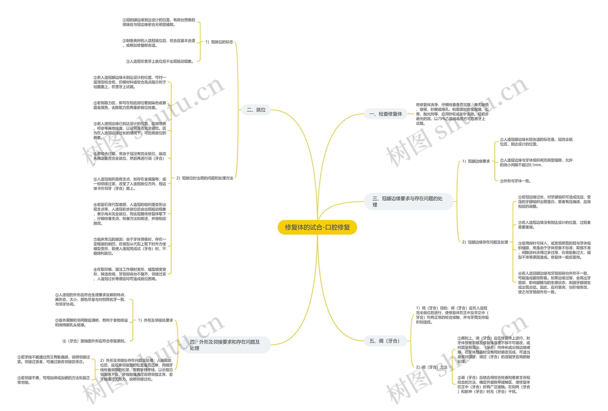 修复体的试合-口腔修复 修复体的试合-口腔修复