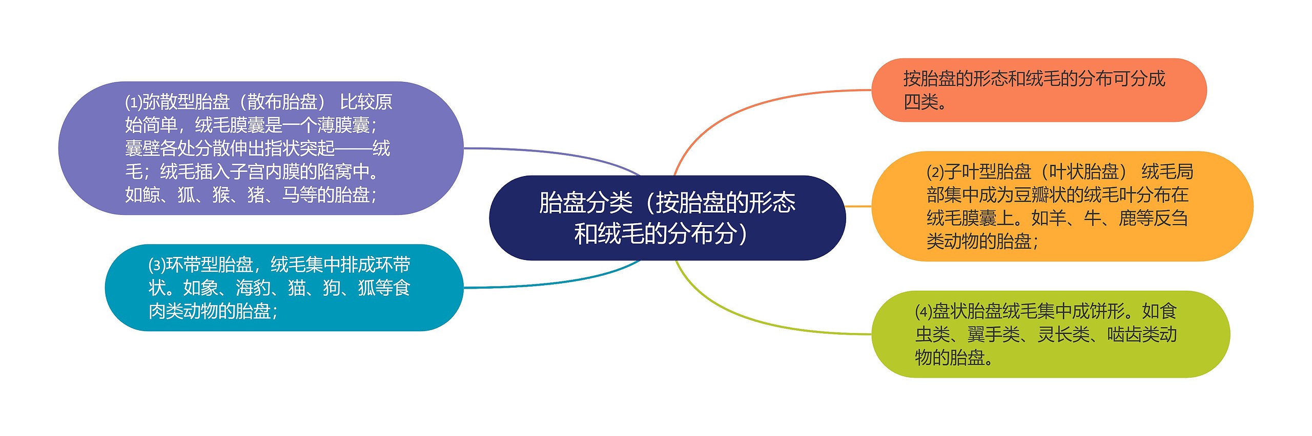 胎盘分类(按胎盘的形态和绒毛的分布分) 胎盘分类(按胎盘的形态和绒毛的分布分)