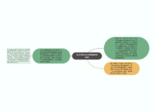 总公司对分公司的债务的责任