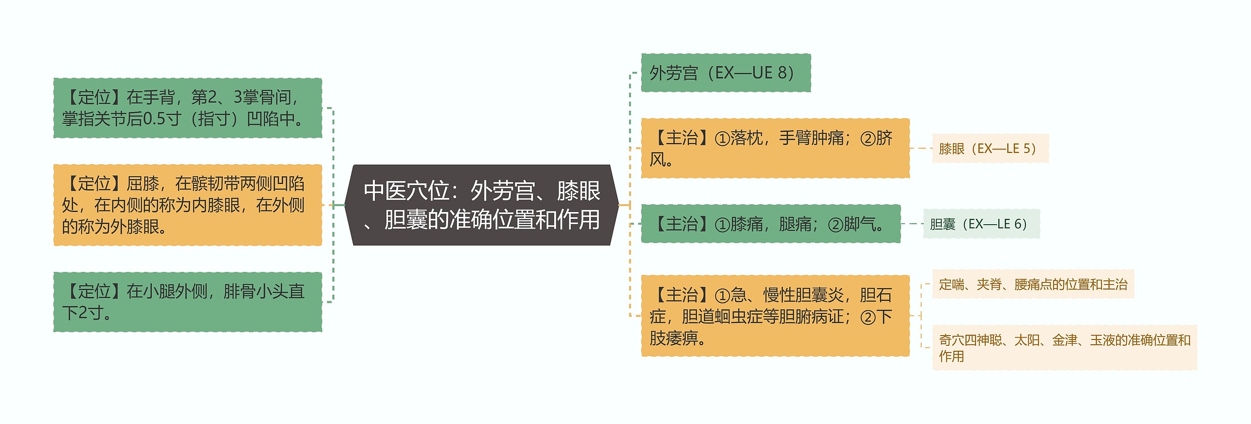 中医穴位:外劳宫、膝眼、胆囊的准确位置和作用 中医穴位:外劳宫、膝眼、胆囊的准确位置和作用